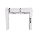 Ver imagem 3 de Escrivaninha Mesa Escritório 100% Brisa 2 Gavetas 91cm Branco