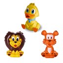 Ver imagem 3 de Kit com 10 Brinquedos De Vinil Para Bebê A Partir De 3 Meses -b