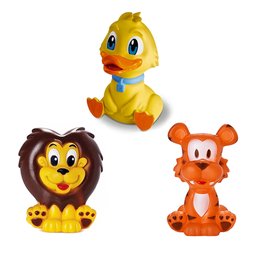 Kit com 10 Brinquedos De Vinil Para Bebê A Partir De 3 Meses -b - 3