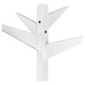 Cabideiro para Closet Rangifer Mancebo de Madeira com Roupas Resion Cabideiro Reticulado Branco - 3