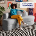 Ver imagem 7 de Sofá Cama Cosi 1,88m Xpand Tech Tecido Bouclê Cinza Claro Cama Inbox