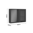 Ver imagem 2 de Conjunto para Banheiro 70cm Gabinete e Aéreo Multi Bertolini - Grafite