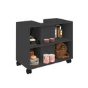 Ver imagem 5 de Conjunto para Banheiro 70cm Gabinete e Aéreo Multi Bertolini - Grafite