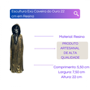 Ver imagem 2 de Escultura Exú Caveira do Ouro 22 cm em Resina