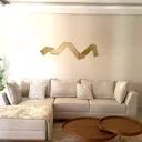 Ver imagem 3 de Escultura Parede Decoração Salas Hall Escadas Escritório Exclusivo no Brasil Home Decor Dourada