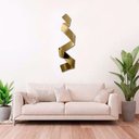 Ver imagem 2 de Escultura Parede Decoração Salas Hall Escadas Escritório Exclusivo no Brasil Home Decor Dourada