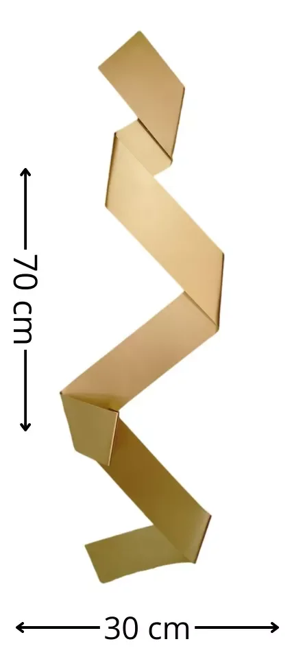 Ver imagem 4 de Escultura Parede Decoração Salas Hall Escadas Escritório Exclusivo no Brasil Home Decor Dourada