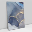 Ver imagem 1 de Quadro Decorativo em Canvas Abstrato Mármore Azul Clean TaColado Borda Infinita 90 x 60cm