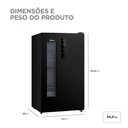 Ver imagem 6 de Cervejeira Midea Preta Frost Free 82l Mdrx150fggdx01 110v