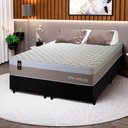 Ver imagem 1 de Conjunto Cama Box c/ Molas Ensacadas Sheffield Bege King 193x203x65