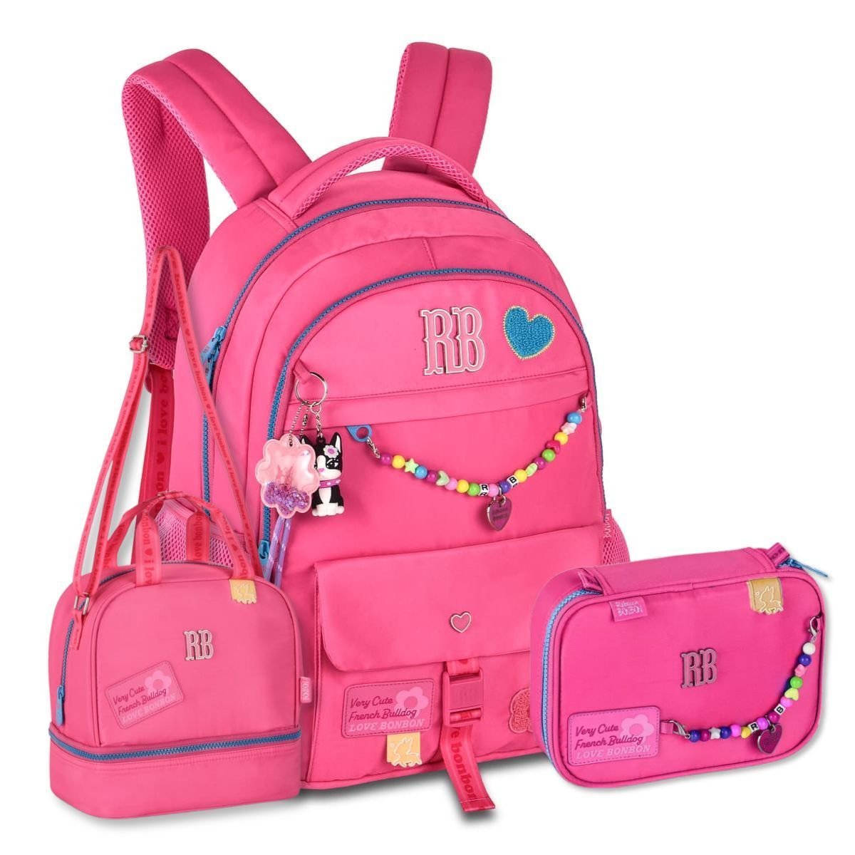 Mochila com Lancheira Térmica e Estojo Box Rebecca Bonbon - 1