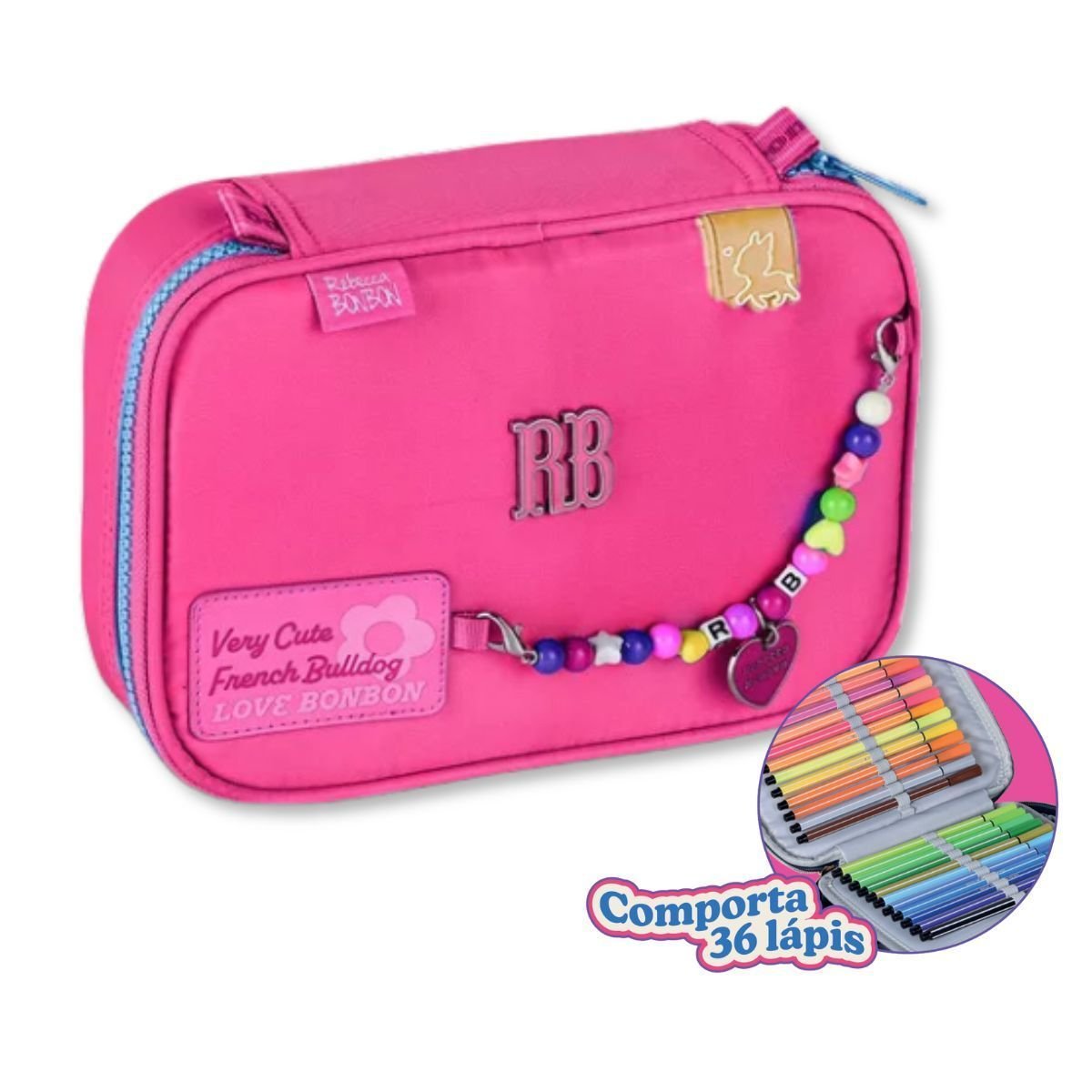 Mochila com Lancheira Térmica e Estojo Box Rebecca Bonbon - 4