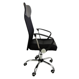 Cadeira de Escritório Presidente Pelegrin PEL-8009 Giratória Tela Mesh Preta - 4