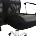 Ver imagem 6 de Cadeira de Escritório Presidente Pelegrin PEL-8009 Giratória Tela Mesh Preta