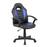 Cadeira Gamer Infantil em Couro Pu Pelegrin Pel-9353 Preta e Azul - 1