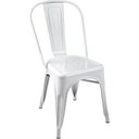 Ver imagem 2 de Cadeira Fixa Design Tolix Metal Pelegrin Pel-1518 Branca