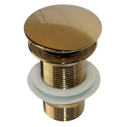 Kit 03 Válvula Ralo Click 1.1/4 Metal P/ Pia e Cuba Dourada - 4 Kit 03 Válvula Ralo Click 1.1/4 Metal P/ Pia e Cuba Dourada - 4