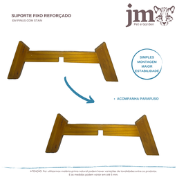 Suporte para Vaso de Plantas Fixo Reforçado Médio - 4