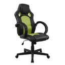 Ver imagem 1 de Cadeira Gamer em Couro Pu Preta com Verde Pelegrin Pel-3002