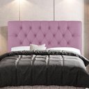Ver mais imagens de Cabeceira Cama Box Casal Queen Size Nice 160cm Suede Rosa - Desk Design