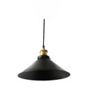 Ver imagem 2 de Lustre Pendente Industrial Retrô Hangar Pelegrin PEL-024 Metal Alumínio Preto