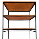 Ver mais imagens de Guarda-roupas Modulado Estilo Industrial com Ferro em Preto e Madeira Maciça Cor Castanheira