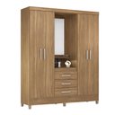 Ver imagem 2 de Guarda Roupa de Casal 4 Portas Dubai Amendola com Espelho