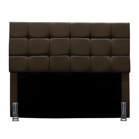 Cabeceira Casal 140 Cm Estofada Talita em Suede com Frame:marrom