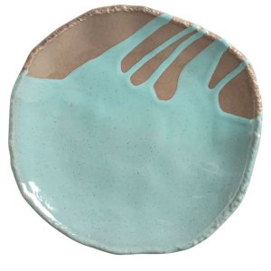 Prato Raso Azul Eco Atlântica Porto Brasil Peça Unitária