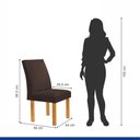 Ver imagem 3 de Conjunto Mesa Arizona 120cm com 4 Cadeiras Canela Tampo Redondo Plus com Vidro