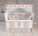 Ver imagem 1 de Kit Berço Enxoval de Bebê Floral Rose