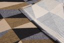 Ver imagem 6 de Tapete Para Sala ou Quarto 1,00M x 1,32M Antiderrapante Miami Ladrilhos Caramelo e Preto