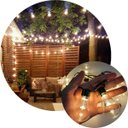 Ver imagem 1 de Pisca Cordão Varal Natal 12 Lâmpada Led Amarelo 4m 110v-220v