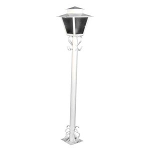 Poste para jardim Campinas colonial 1,25m 20W branco Ideal