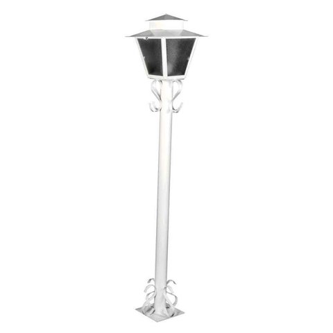 Poste para jardim Campinas colonial 1,25m 20W branco Ideal