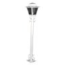 Poste para jardim Campinas colonial 1,25m 20W branco Ideal - 1