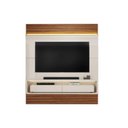 Ver imagem 6 de Painel Quarto P/ Tv até 70 Pol Taylor 179x207cm Off White/freijó - Dj Móveis