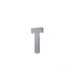 Poste de alumínio para 2 lâmpadas GU10 tubo articulável 50cm branco Ideal - 1