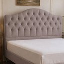 Ver imagem 1 de Cabeceira para Cama Box Queen 160cm Balence Veludo Nobre Avelã - Sallar Home