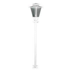 Poste para jardim Campinas colonial 1,76m 40W branco Ideal - 1