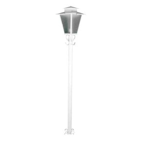 Poste para jardim Campinas colonial 1,76m 40W branco Ideal