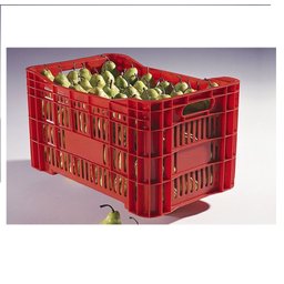 Kit 3 Caixas Plástica Hortifruti Empilhável A-60 Cinza JR - 5