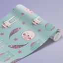 Ver imagem 3 de Papel de Parede Infantil - Coruja, Coelho e Urso 2 Arte Destaque 2 Metros