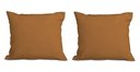 Ver imagem 1 de Kit 2 Almofadas Decorativa Quadrado 45x45 Cm Cm Sala Quarto Sofá Suede Terracota Eli Móveis e Decora