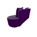 Ver imagem 7 de Sofá 3 Lugares Orgânico Curvo Madrid 180cm Veludo Roxo