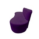 Ver imagem 6 de Sofá 3 Lugares Orgânico Curvo Madrid 180cm Veludo Roxo