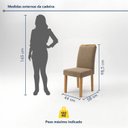 Ver imagem 4 de Conjunto Sala de Jantar 6 Lugares Mesa 160x80cm Isla e Cadeiras Lyra Cinamomo e Off White