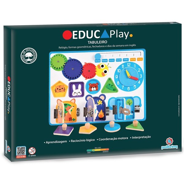 Jogo Educativo Madeira Polibrinq Bdm27