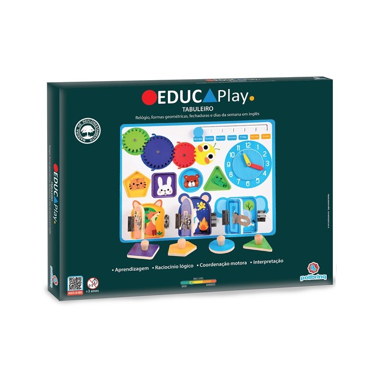 Jogo Educativo Madeira Polibrinq Bdm27