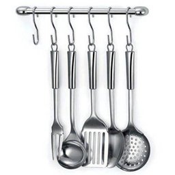 Kit Cook Home 11 Cozinha Suspensa 8 Peças Aço Cromado Suporte Utensílios - Arthi - 1 Kit Cook Home 11 Cozinha Suspensa 8 Peças Aço Cromado Suporte Utensílios - Arthi - 1